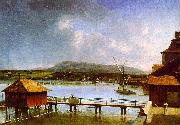  Francois  Ferriere The Old Port of Geneva Spain oil painting reproduction